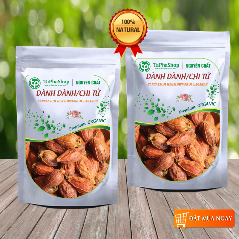 Quả chi tử/ dành dành khô loại 1kg - Thảo Dược Tấn Phát