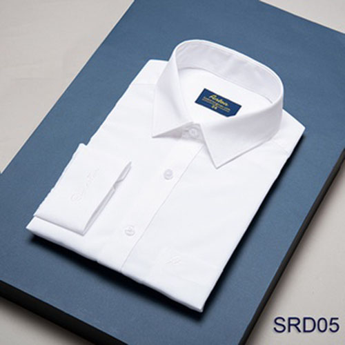 Áo Sơ Mi Nam Trắng Công Sở Trung Niên Dài Tay Thương Hiệu Anton Vải Nano Màu Chống Nhăn - SRD05