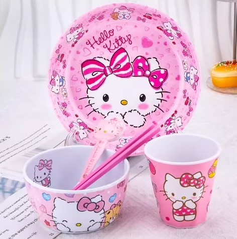 🌸[ HELLO KITTY ] CHÉN BÁT TÔ DĨA LY CỐC MẪU MỚI