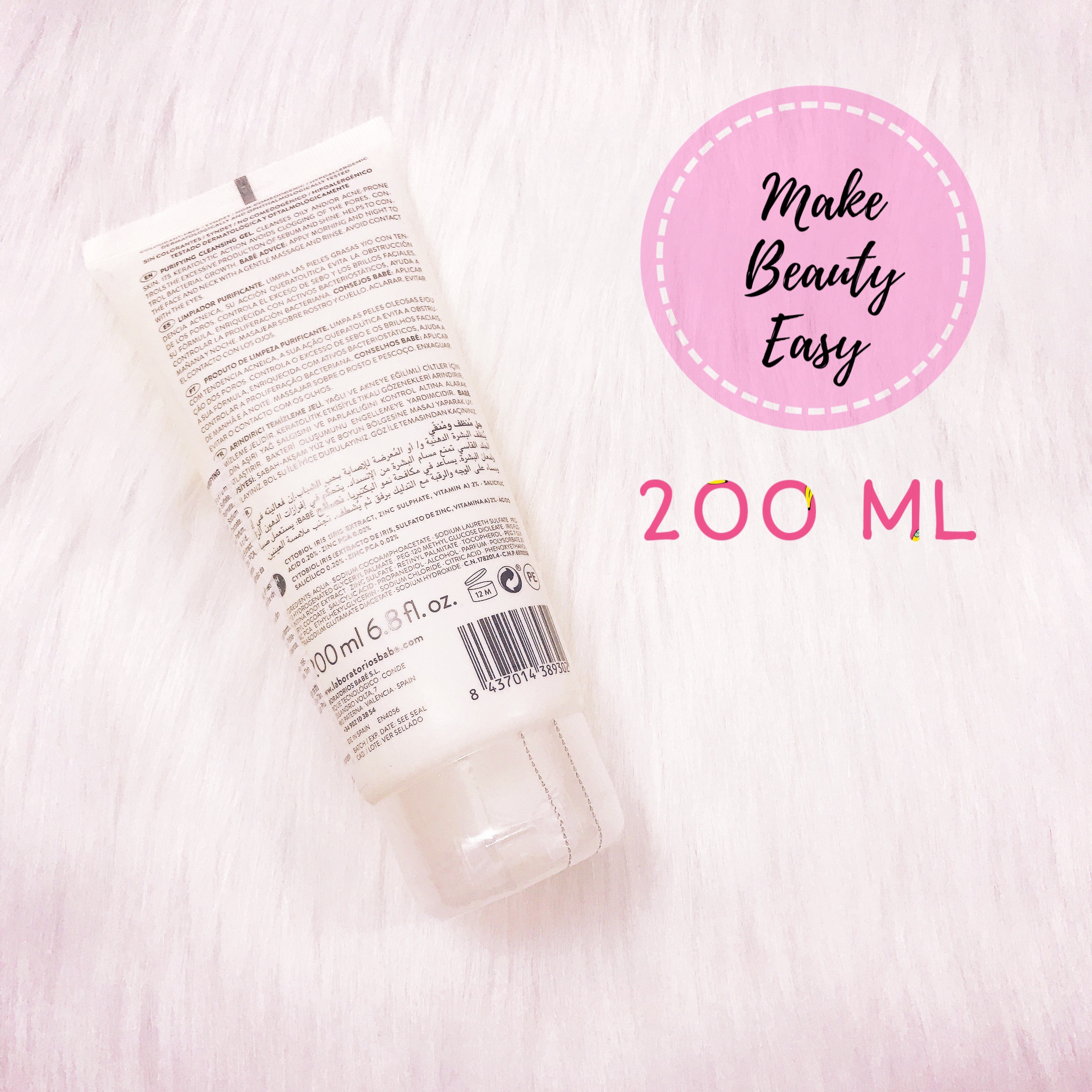 SỮA RỬA MẶT BABE STOP AKN PURIFYING CLEANSING GEL 100ml 200ml