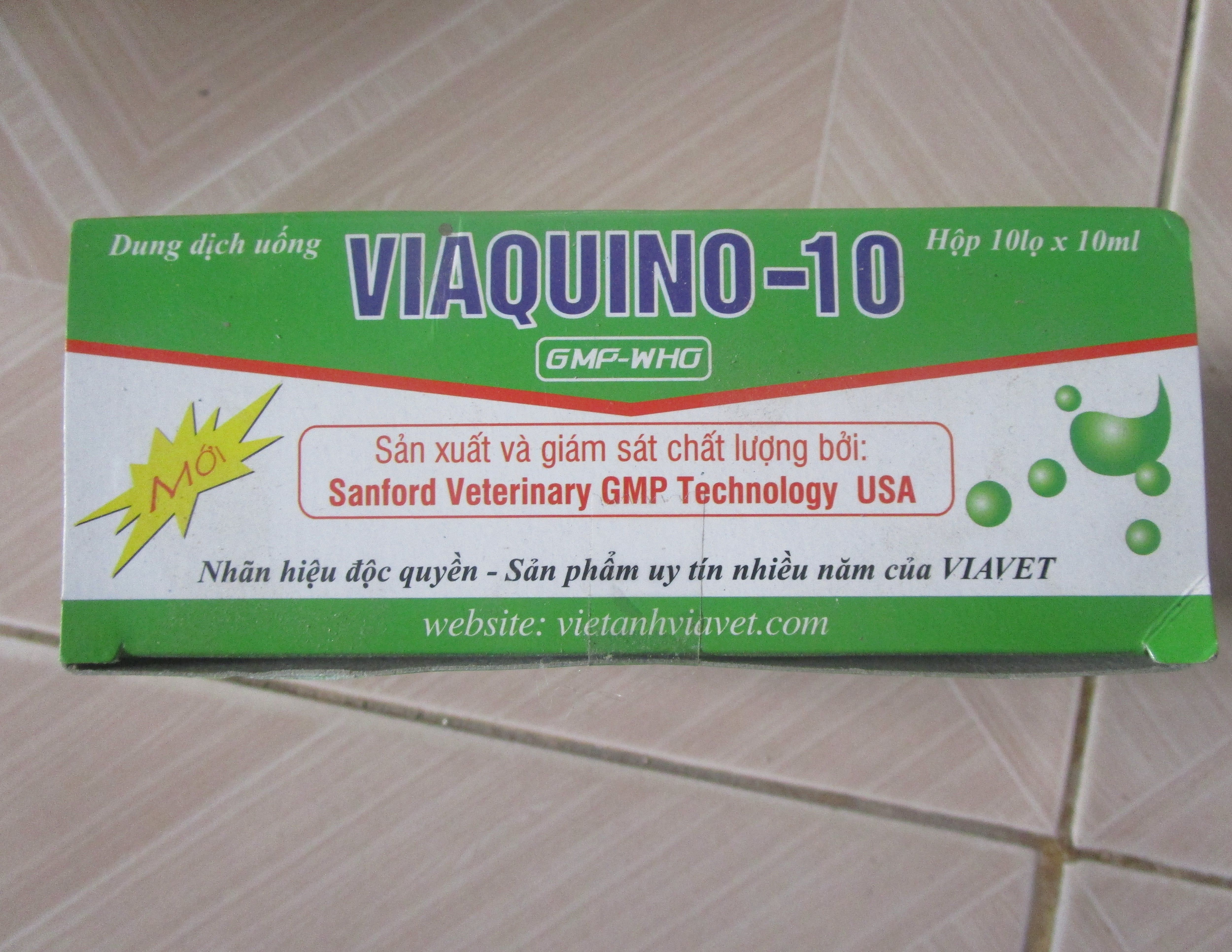 Vinaquino-10 (Hộp 10 lọ x 10 ml)