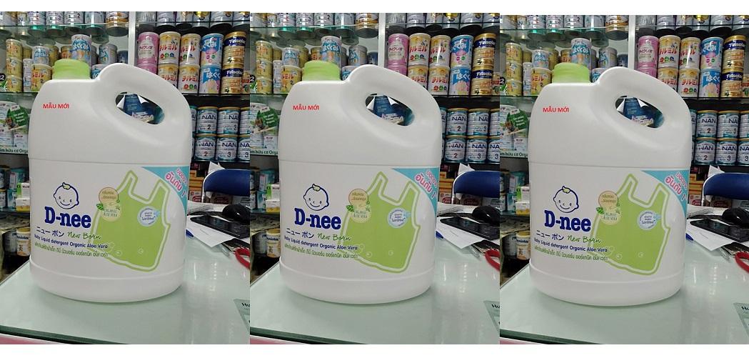 Dung dịch giặt xả Dnee Organic 3000ml (xanh lá)