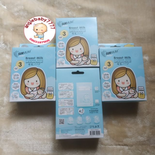(Thái lan) túi trữ sữa sunmum 100ml / 250ml