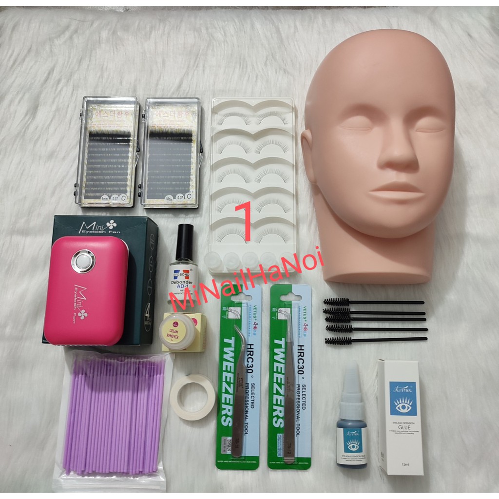 Combo đồ nối mi dụng cụ học nối mi cơ bản.( Đầy đủ sản phẩm nhưu hình ảnh )