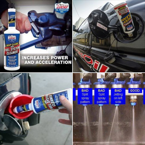 [HCM]Phụ gia súc béc xăng - Lucas DEEP CLEAN fuel system cleanr 155ml