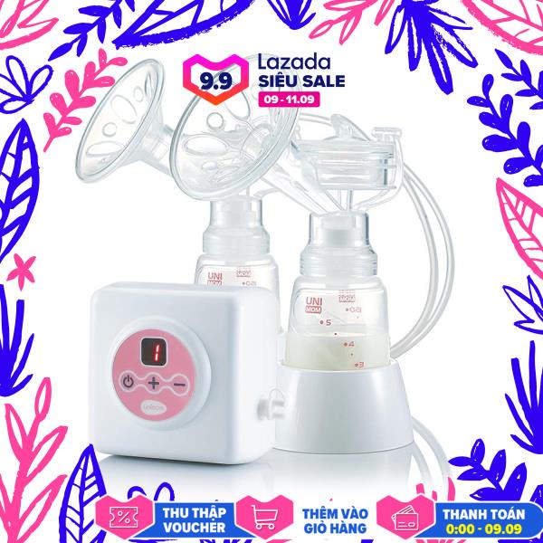 [HCM]MÁY HÚT SỮA ĐIỆN ĐÔI - CÓ MATXA SILICON PREMIUM ALLEGRO UNIMOM