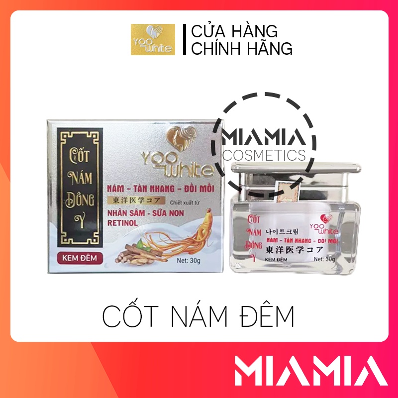 Kem face cốt nám đêm yoo white giá sỉ chính hãng 30g