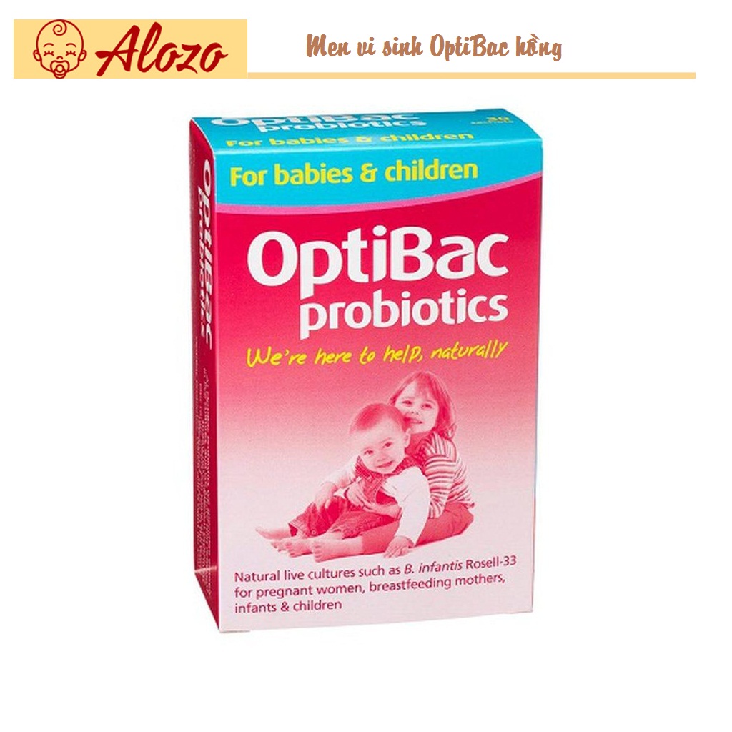 Men Vi Sinh Optibac Hồng Cho Bà Bầu, Trẻ Sơ Sinh