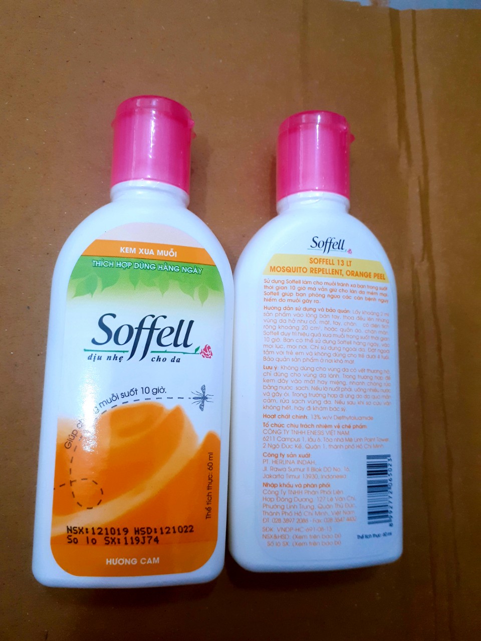 [HCM]Kem chống muỗi SOFFELL chai 60ml