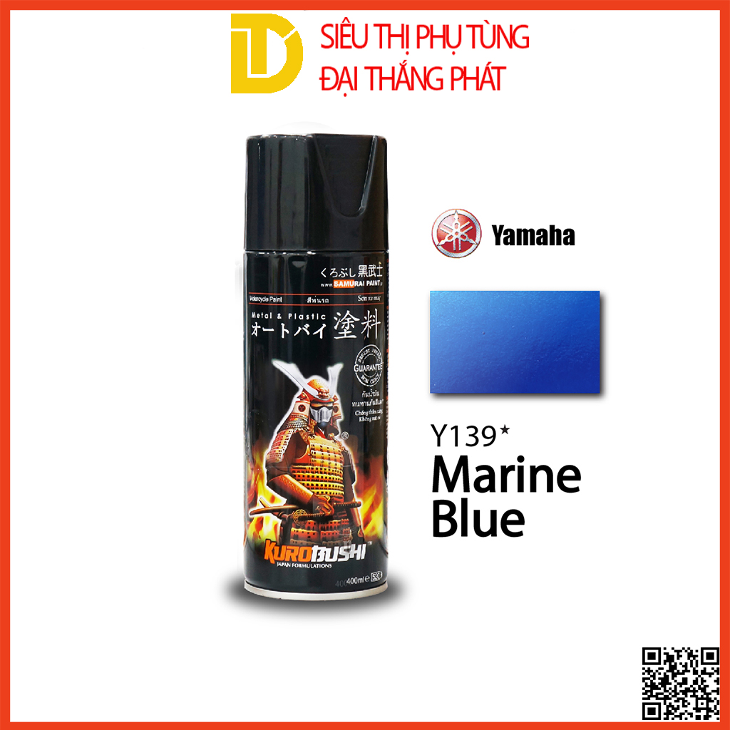 Sơn xịt Samurai chuyên dùng cho xe máy đủ loại màu, Lót, Bóng, Chịu nhiệt, Chống cháy, Chống rạn nứt, Vòi xịt chống chảy