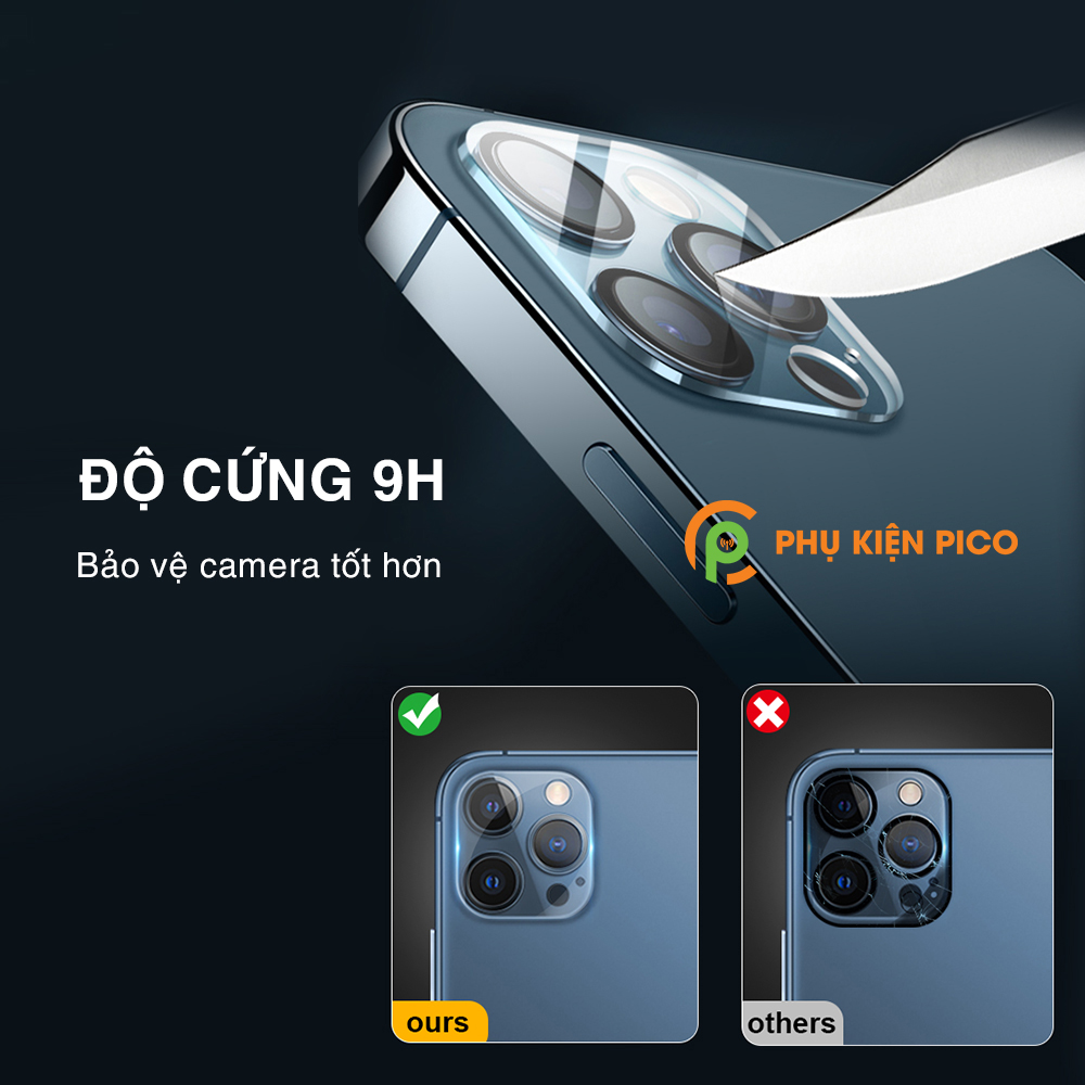 Cường lực camera Iphone 11 / Iphone 11 Pro / Iphone 11 Pro Max full camera độ cứng 9H - Dán camera Iphone 11 Series