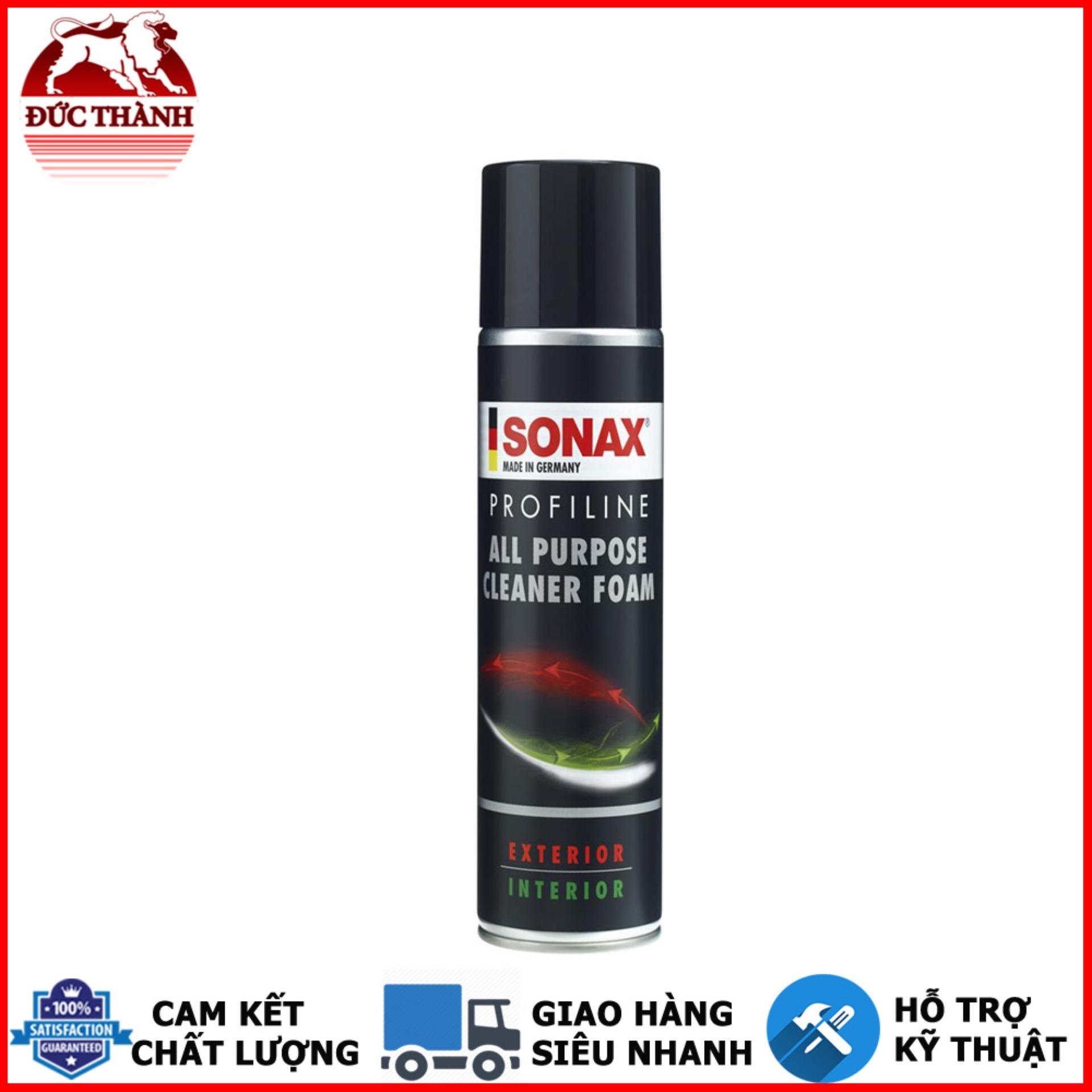 Chai xịt bọt vệ sinh đa năng các vết bẩn trong và ngoài xe - Sonax Profiline All Purpose Cleaner Foam 274300 400ml