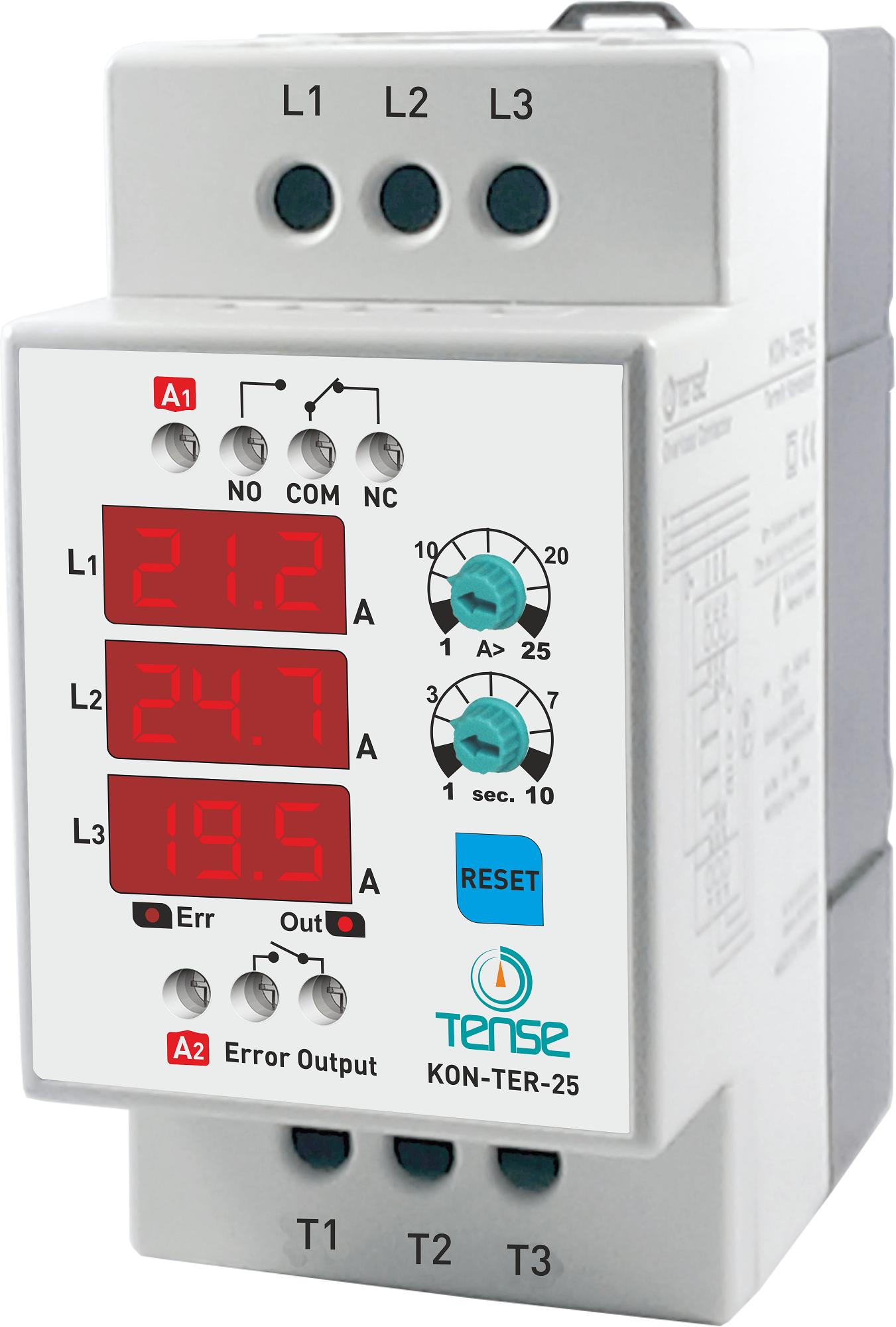 CÔNG TẮC TƠ ĐIỆN TỬ KÈM BẢO VỆ NHIỆT KON-TER-100 / Digital Thermal Contactor KON-TER-25 / Digital Thermal Contactor KON-TER-25