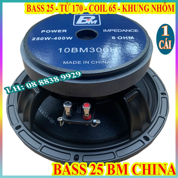 CỦ BASS 25 BM CHINA COIL 65MM TỪ 170 NHẬP KHẨU CHÍNH HÃNG - GIÁ 1 CHIẾC