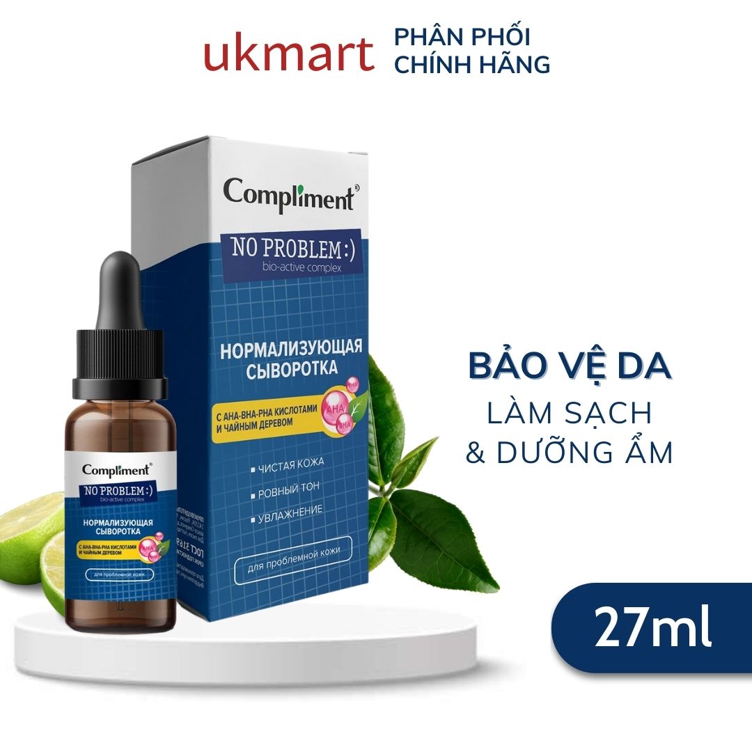 Serum Compliment Hyaluronic Acid 5% BHA Hyaluronic Acid 5% Làm Sạch Da Giảm Mụn Se Chân Lông 27ml