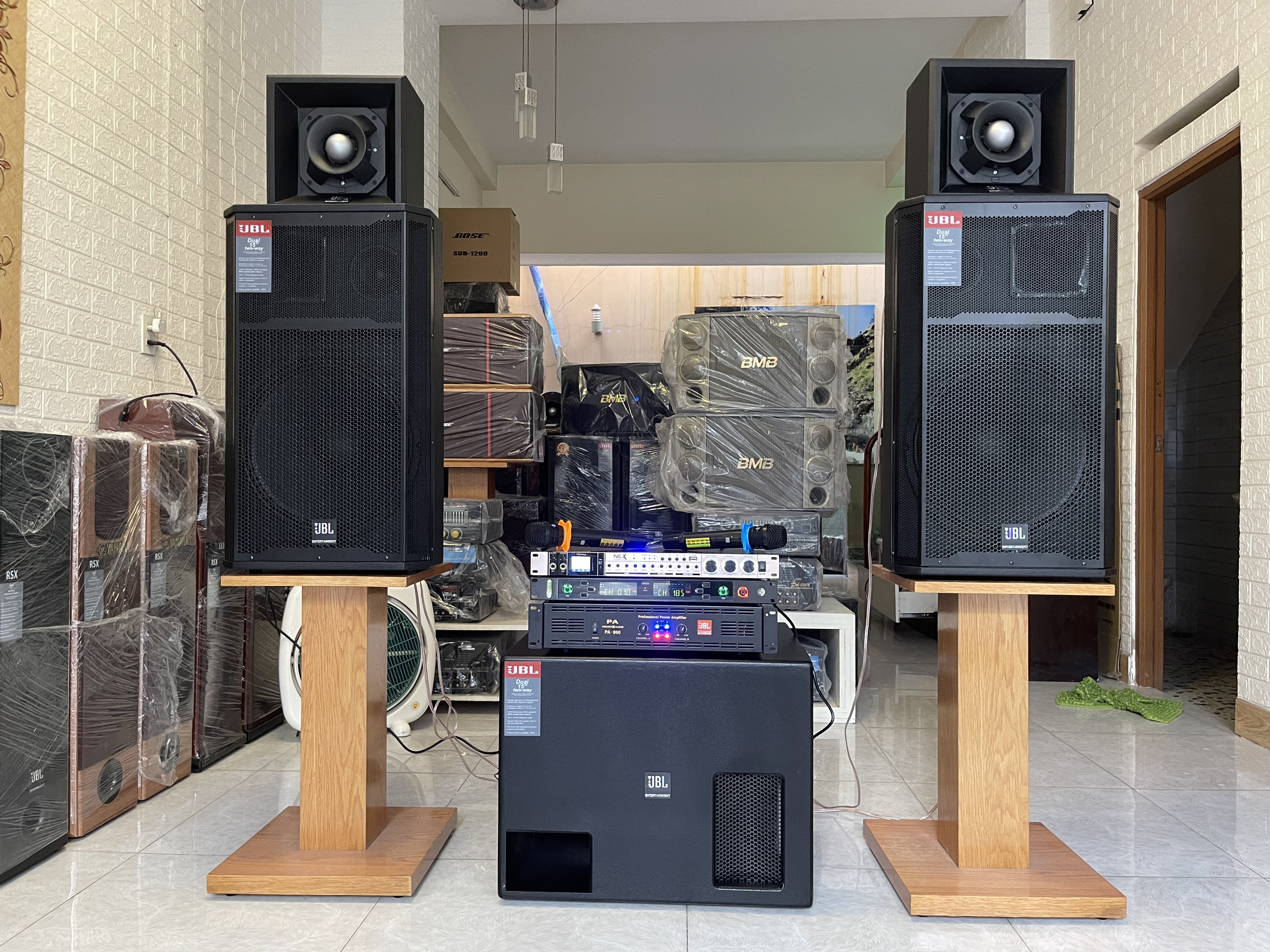 Dàn karaoke và nghe nhạc gia đình KMS - 9100 (cao cấp)