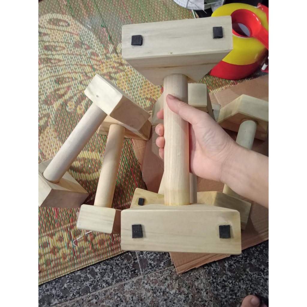 Dụng Cụ Hít Đất gỗ ( Gym, Street Workout) Parallettes