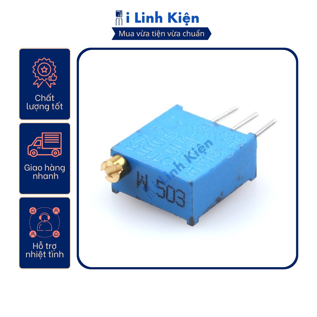 Biến trở vi chỉnh 3296w-503 50k chất lượng tốt