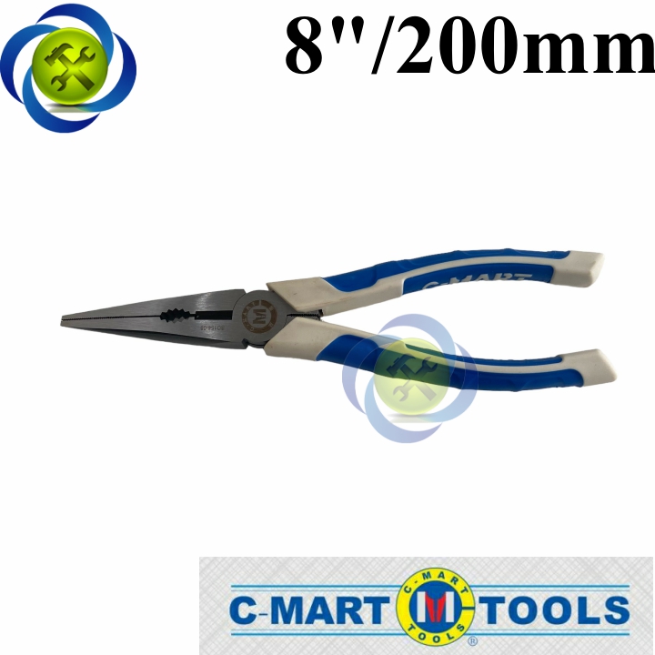 Kìm nhọn công nghiệp 200mm/8inch c-mart b0154-08