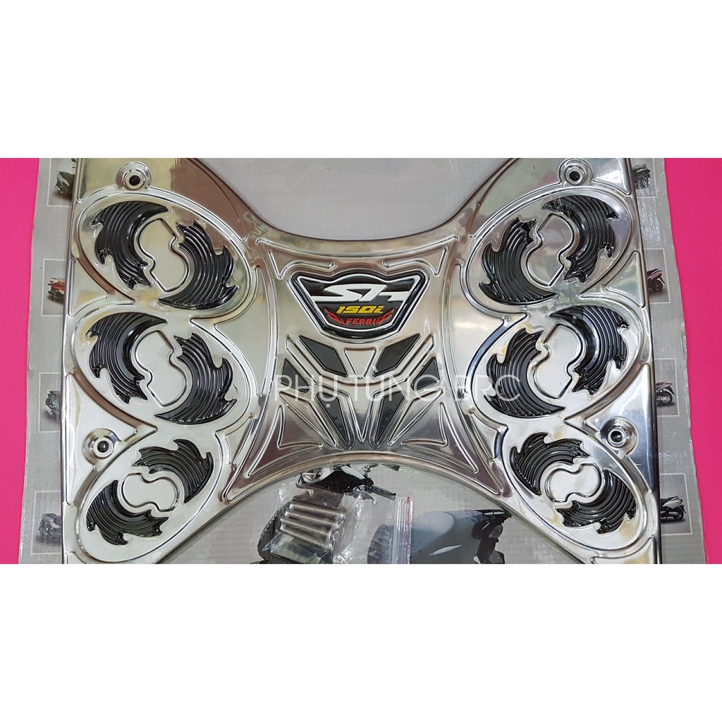 Thảm để chân inox xe SH 2017, 2018, 2019