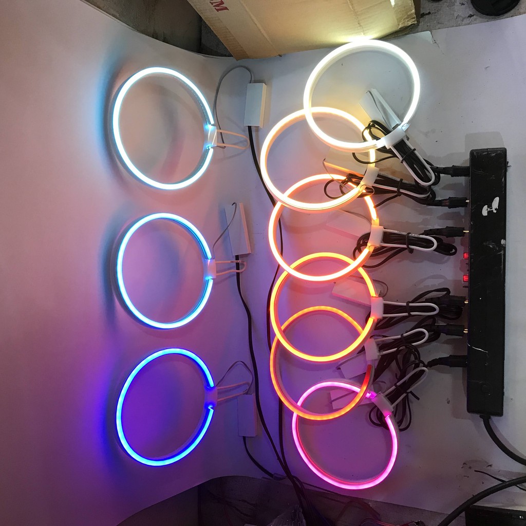 Vòng Hào Quang Đèn Led Neon 12 cm (Gồm Cả Nguồn 220 V)