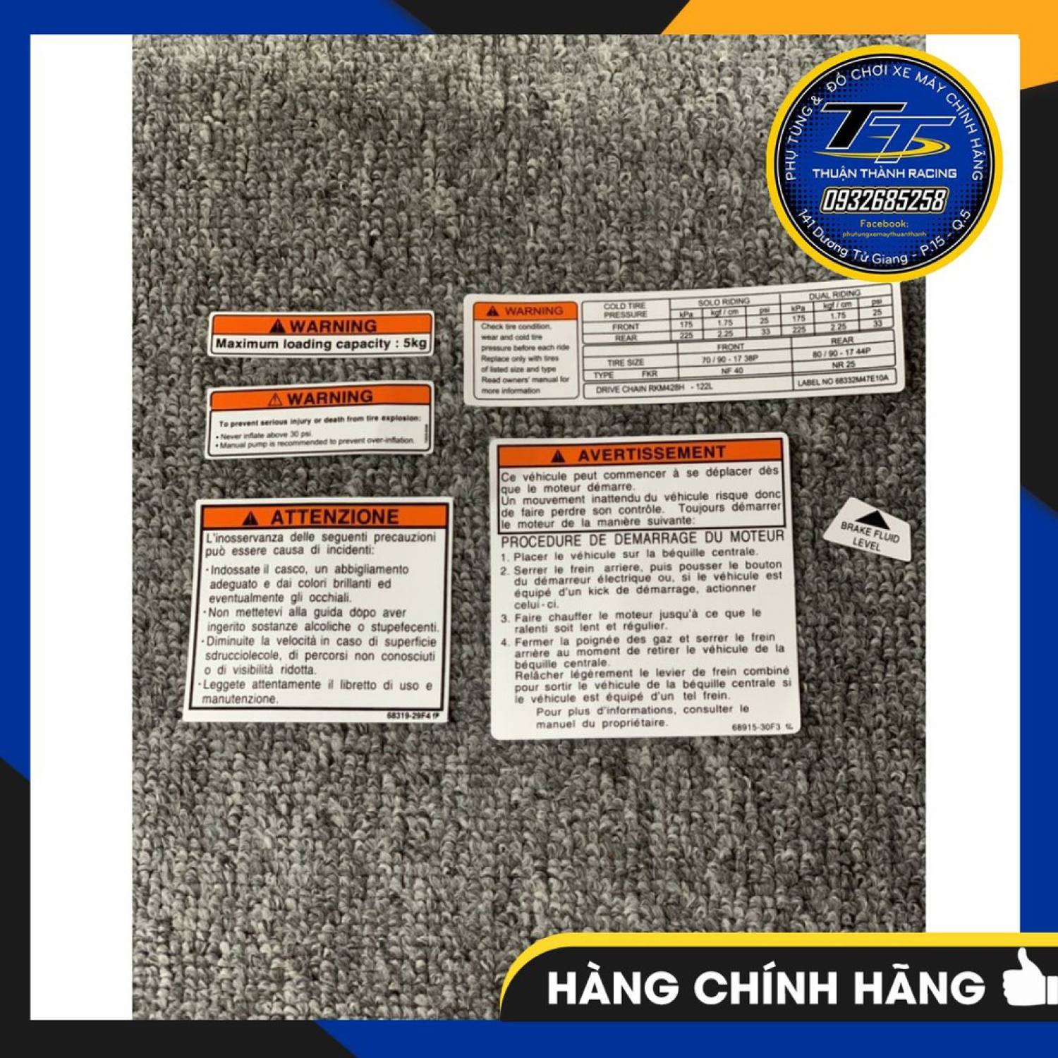Tem thông số - tem sườn sport 2000 - xipo - rgv