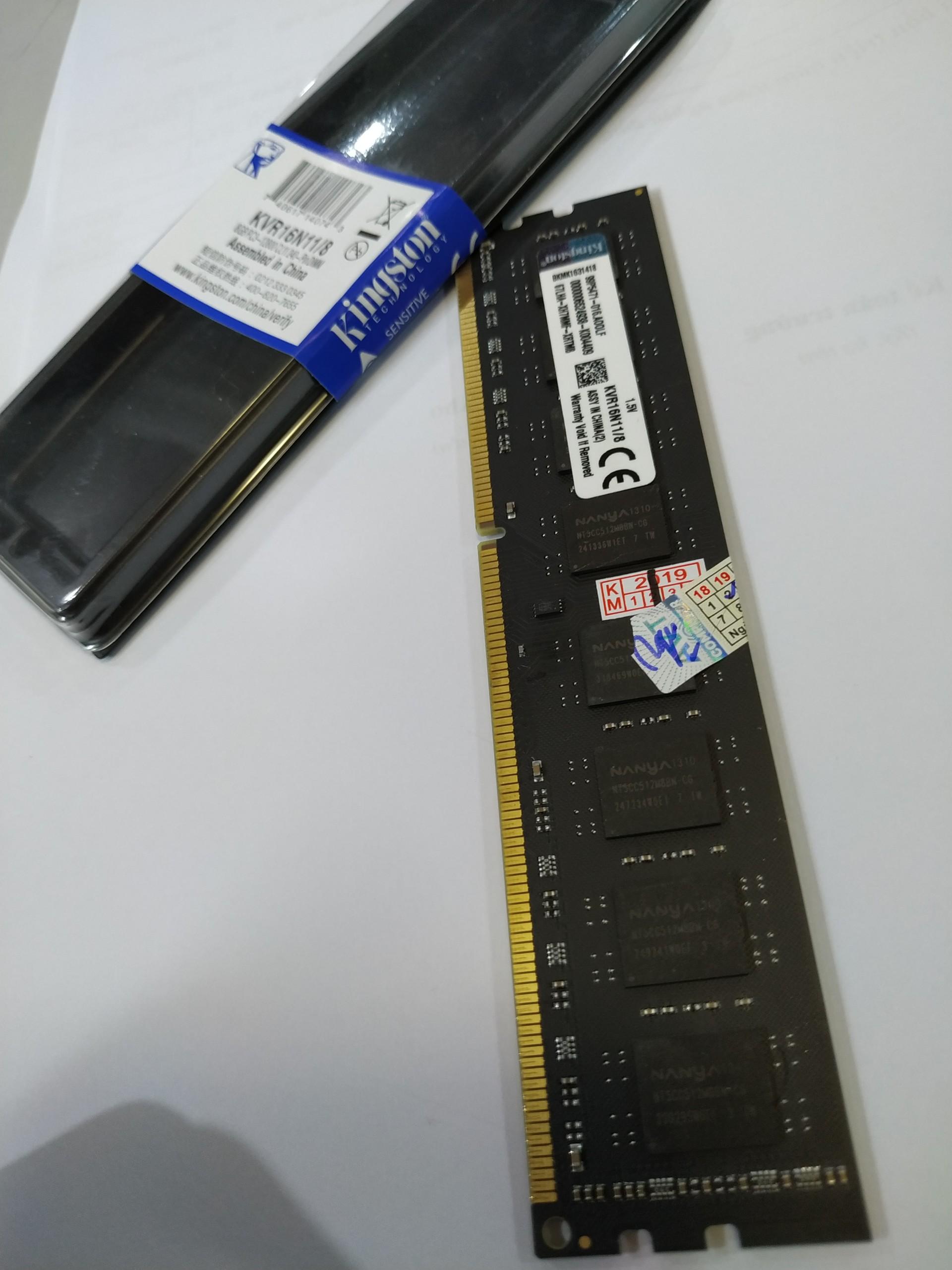 Ram Kingston DDR3 8GB Bus 1600MHz