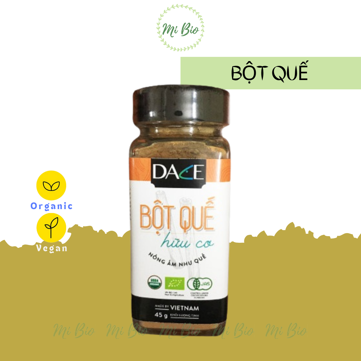 Bột quế hữu cơ 45gr - Dace