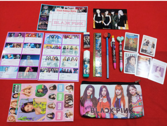 combo dụng cụ học tập BTS, Blackpink   nhiều món