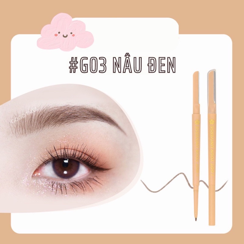 Chì Kẻ Lông Mày 2 Đầu Gogotales
