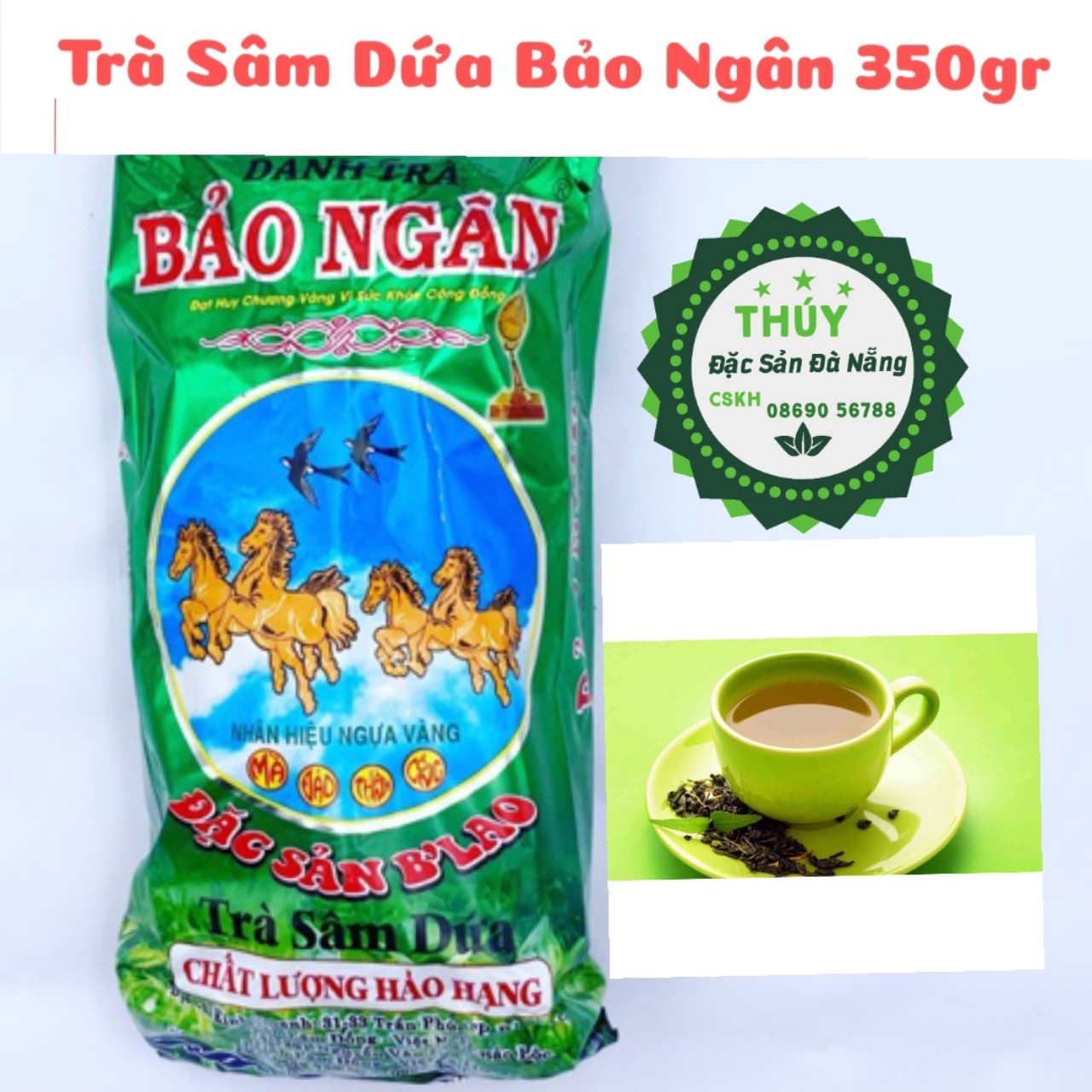 Trà Sâm Dứa Bảo Ngân gói 350gr  - thơm mát