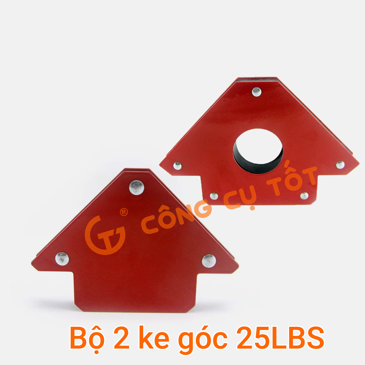 Bộ 2 ke góc nam châm 45°,90° cho thợ hàn lực hút 12kg