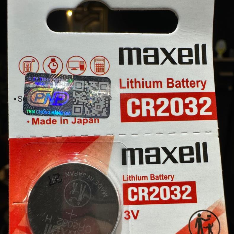 Pin Remote Smart Key CR2032 chính hãng Maxell(Dùng cho AirTag,Remote Ô tô, Xe máy, Máy đo đường huyết, đo nhiệt độ)