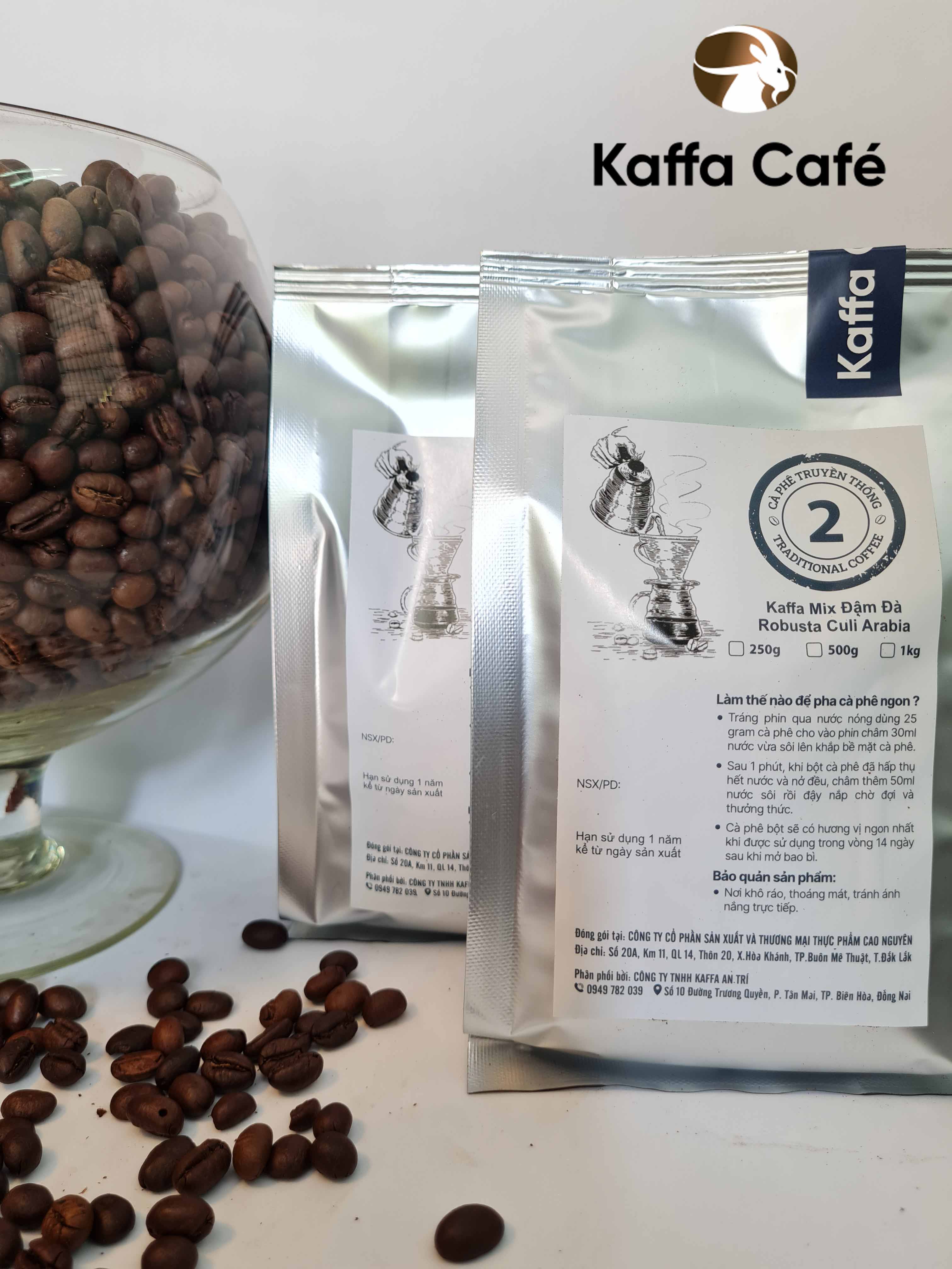 1kg Mix Truyền Thống Pha Phin Số 2 (đậm đà thơm hơn)