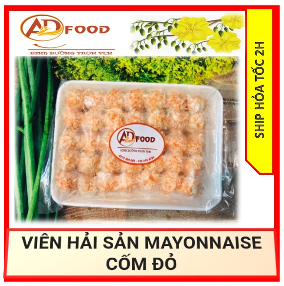 500gr VIÊN HẢI SẢN MAYONNAISE CỐM ĐỎ