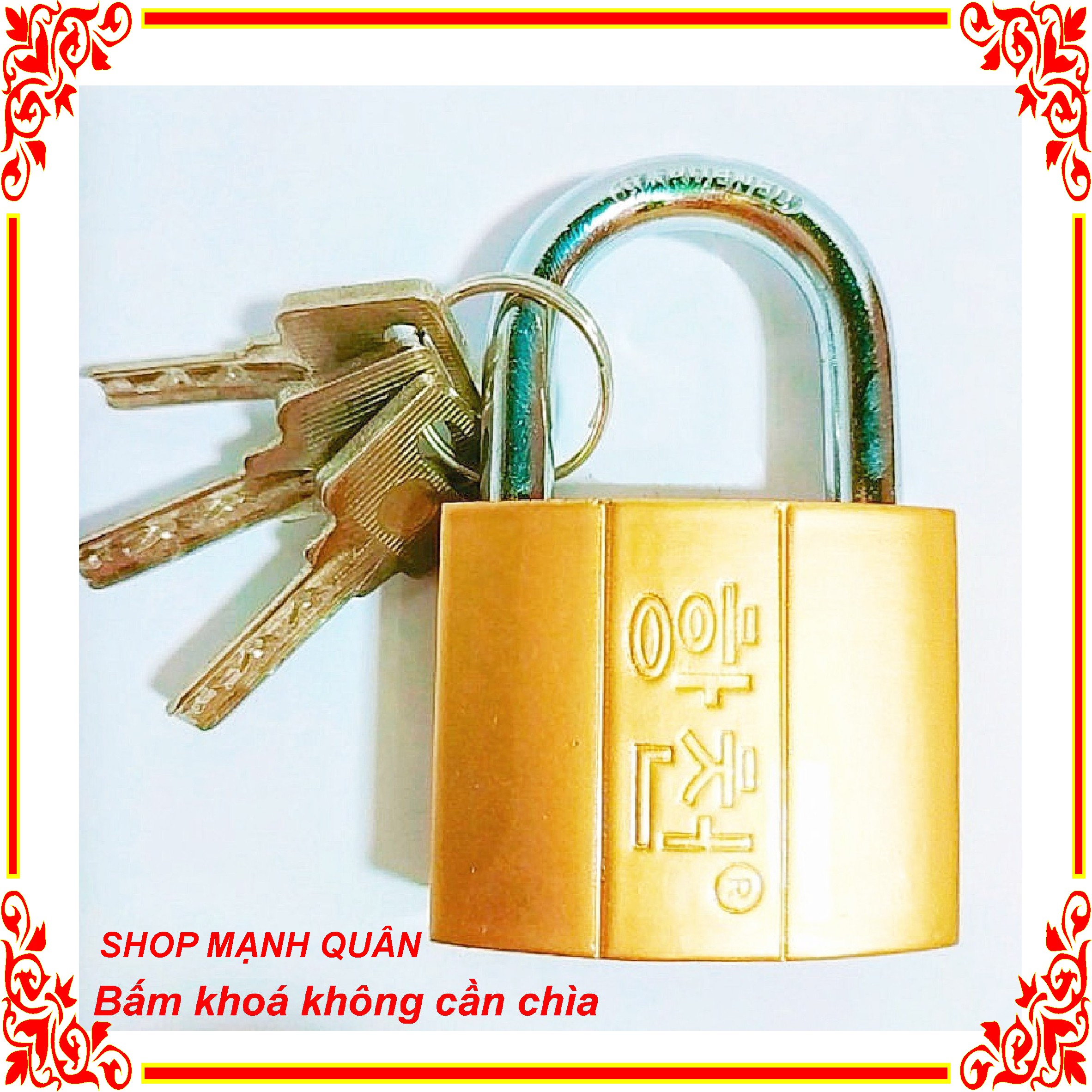 [HCM]Ổ khoá vàng 5F - 50mm - 4F - 40MM USC