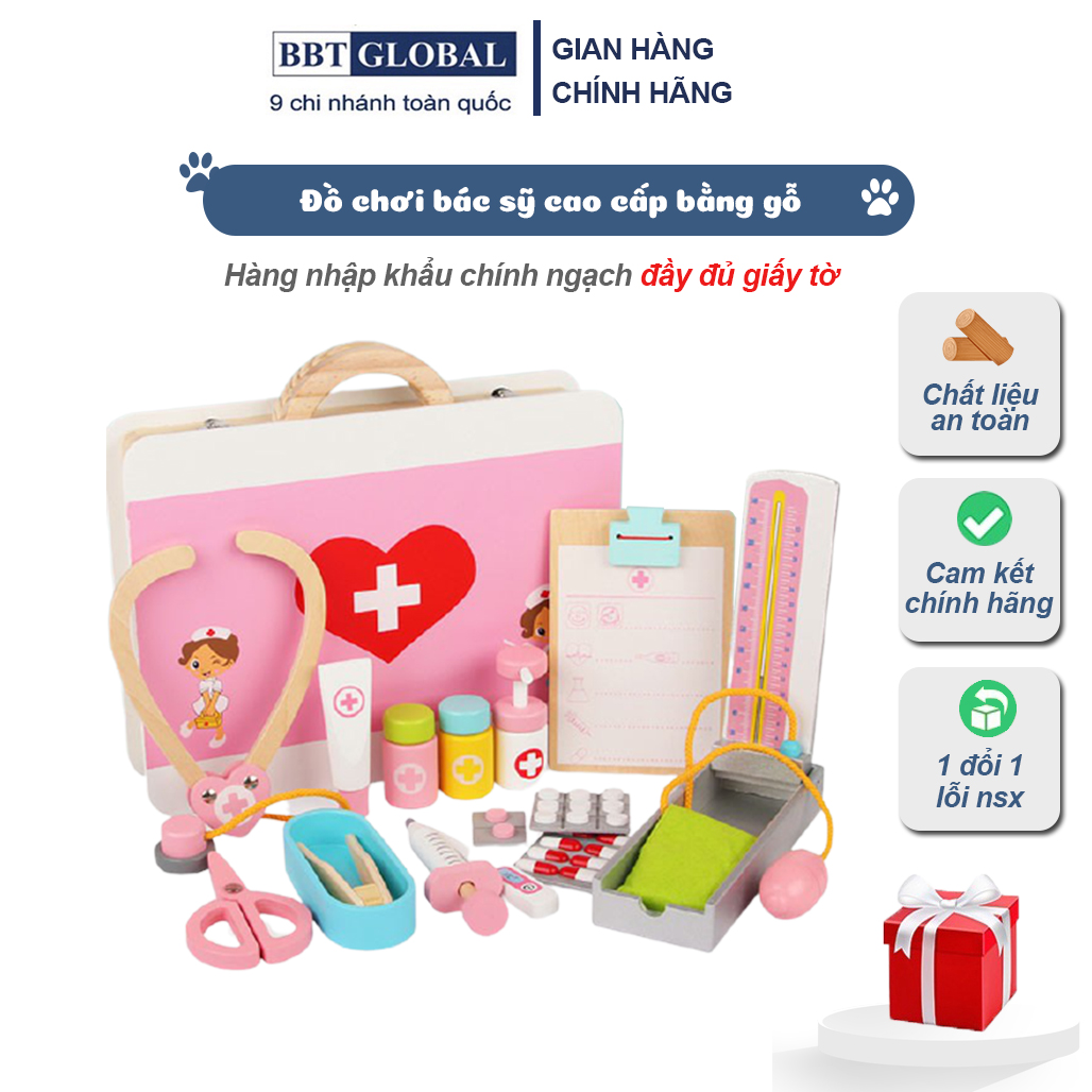 Đồ chơi bác sĩ cao cấp bằng gỗ BBT Global MSN17070
