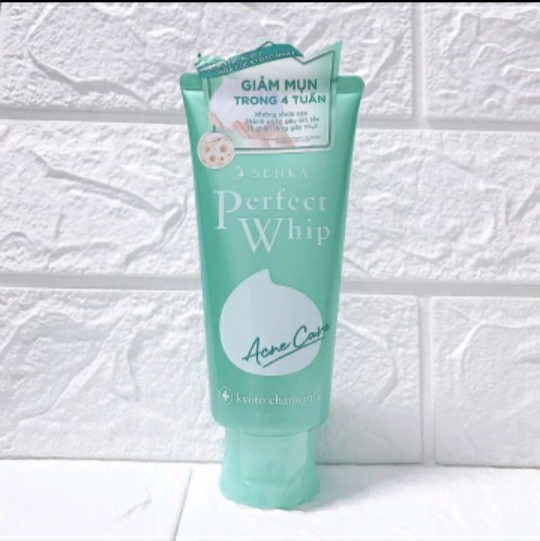 [HCM]Sữa rửa mặt giảm mụn Senka Perfect Whip Acne Care 100g