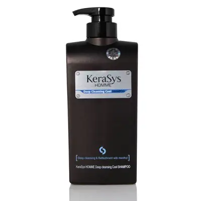 Dầu gội nam loại bỏ bụi bẩn các chất nhờn giảm gầu Kerasys Homme Deep Cleansing Cool Shampoo Hàn Quốc 550ml
