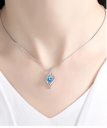 Dây chuyền bạc nữ mới nhất-hk0020