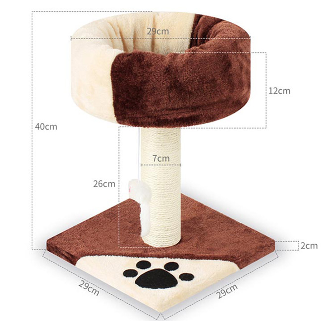 [HOÀN TIỀN 10%]Trụ cào móng Cat tree 2 tầng kèm ổ đệm