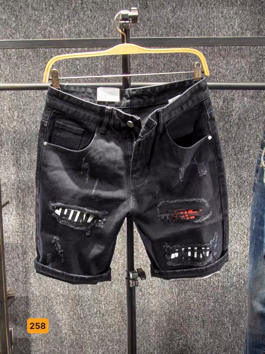 HOÀN TIỀN 15% -  Quần short jean nam rách cao cấp full team mác chất liệu jean  co giãn tốt hàng chuẩn shop (ảnh thật shop chụp ) DIỄM NHI SHOP BMY019