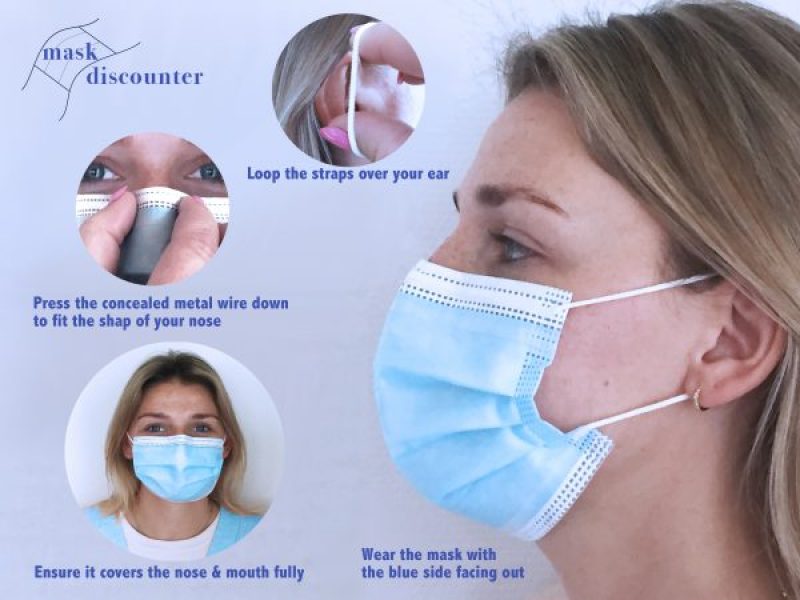 Khẩu Trang Y Tế 4 Lớp , Hộp Khẩu Trang Kháng Khuẩn Chuẩn Hộp 50 Cái Có Giấy Chứng Nhận Cty may10