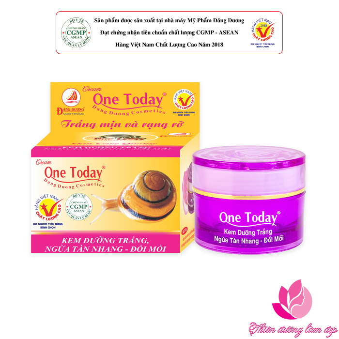 Kem dưỡng trắng Ngừa tàn nhang Đồi mồi ONE TODAY - 8g