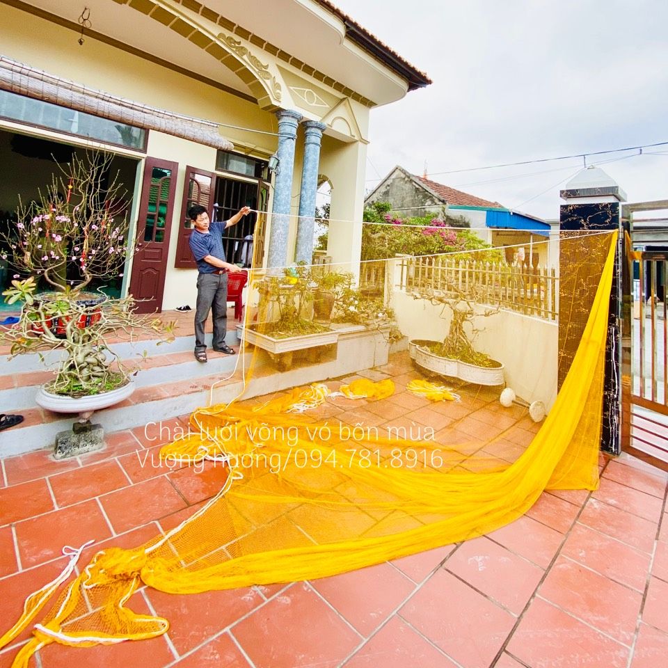 Vó bè kéo cá lưới đánh cá cạnh 3m6 và 4m
