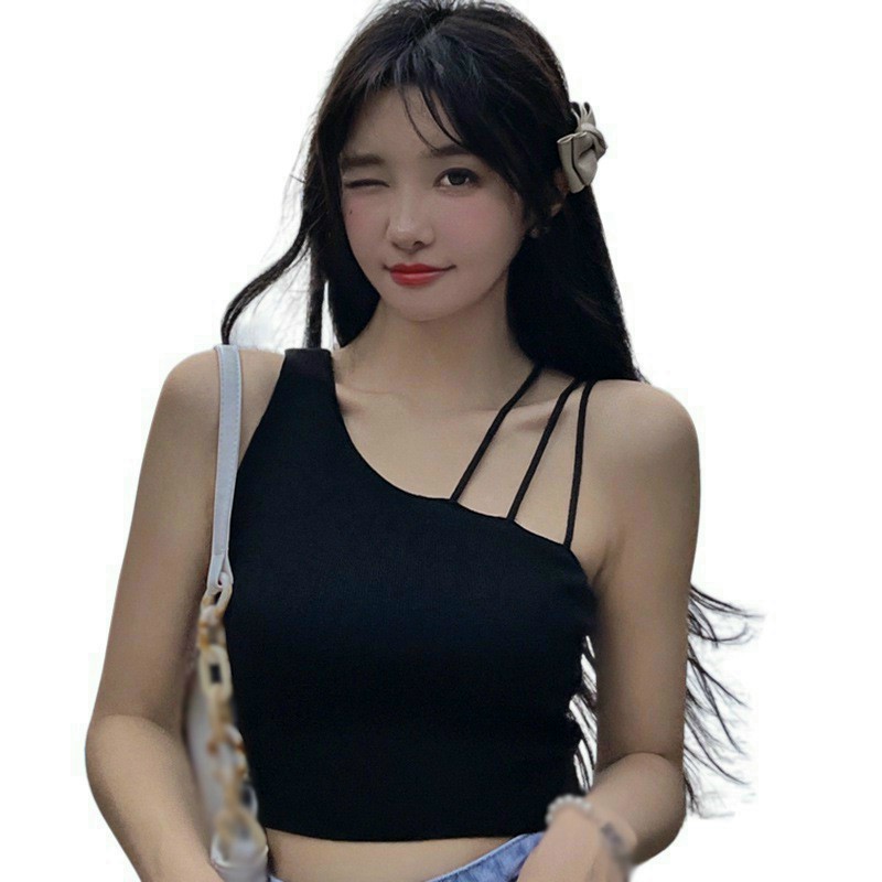 (ảnh thật) Áo Thun Croptop Lệch Vai Siêu Đẹp co giãn 4 chiều