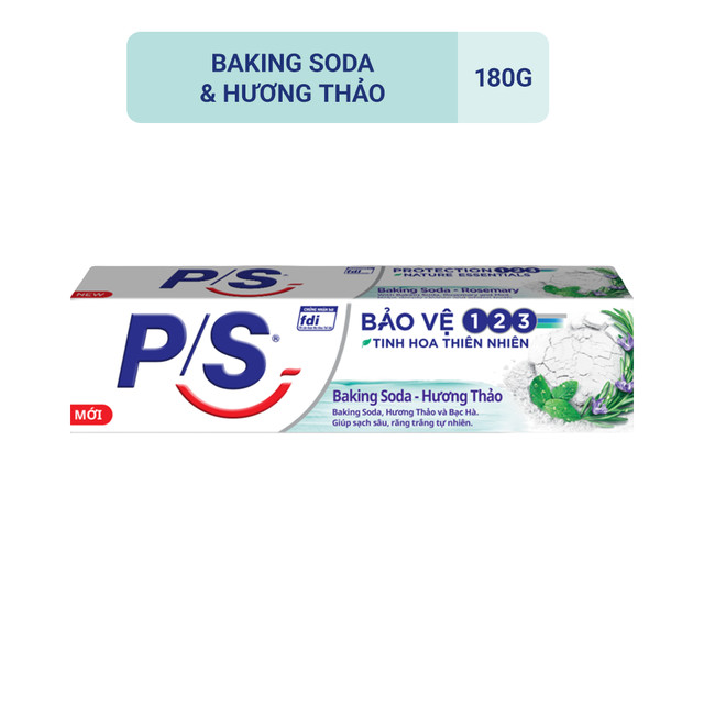 Kem đánh răng P/S Baking soda & hương thảo 180g