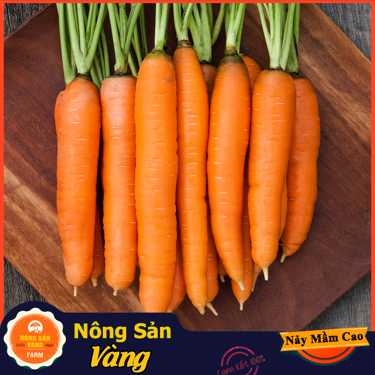 Hạt giống Cà Rốt Thường F1 ( Gói 3 Gram ) - Nông Sản Vàng