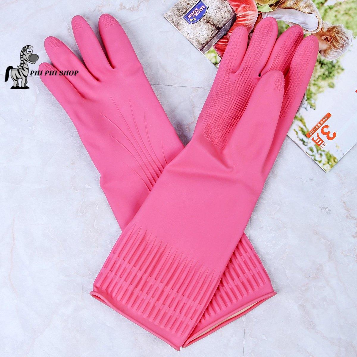 Găng tay rửa chén cao su tự nhiên loại dày Lock&Lock ETM805P Size M