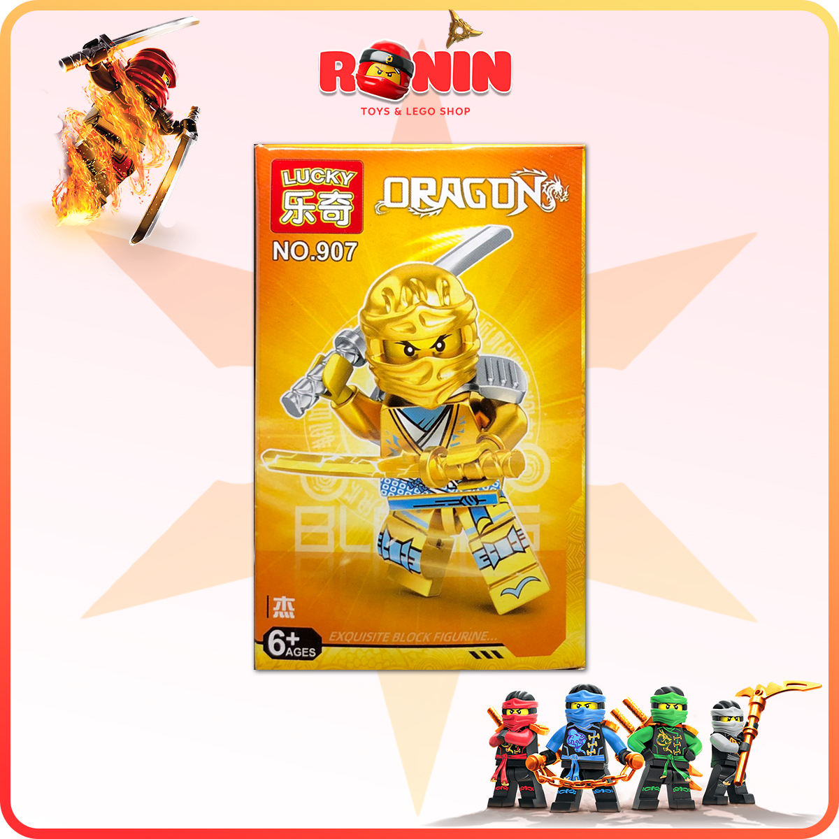 Đồ Chơi Lắp Ráp Lego Ninjago : Combo Lắp Ráp Robot Ninja Gold 4in1
